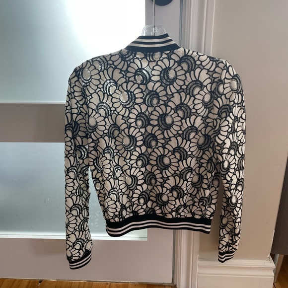 Flower lace bomber jacket - Picture 3 of 4